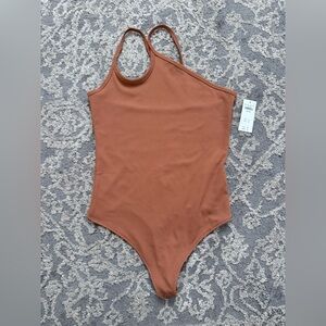 NWT A&F Single Strap Ribbed Bodysuit (M)
